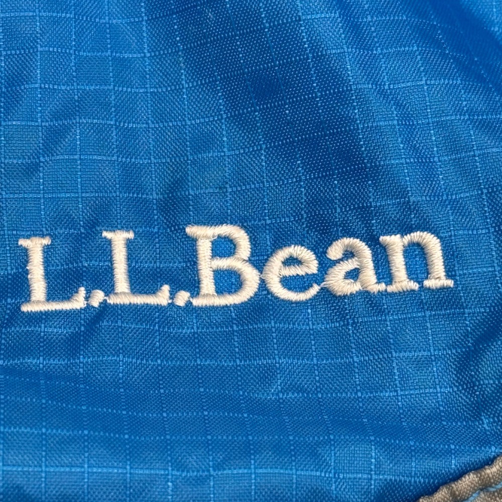 Llbean Blue Gray Lightweight Packable Backpack Tr… - image 2